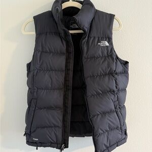 The North Face Black Puffer Vest small